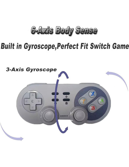 Controlador Inalámbrico PowerLead para Switch OLED SNES