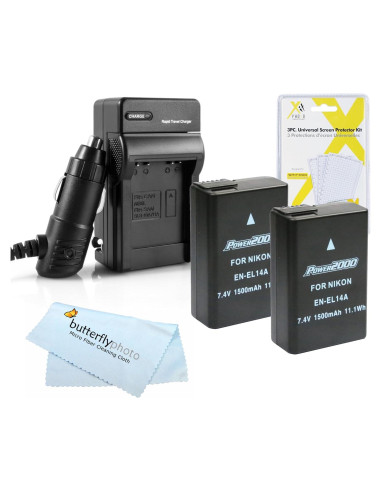 Kit de Batería y Cargador Nikon EN-EL14a para D3500, D5600
