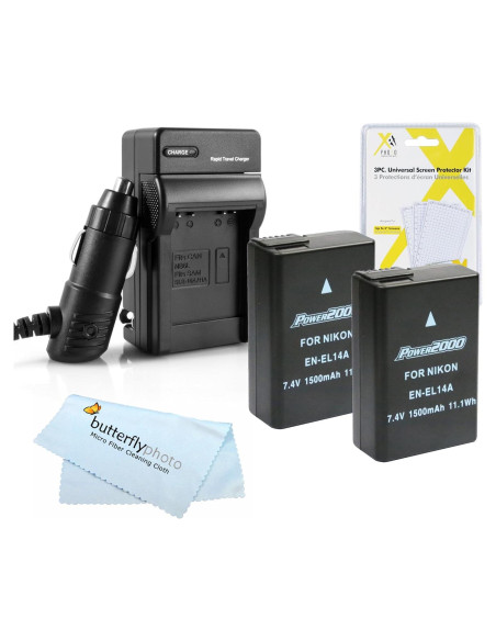 Kit de Batería y Cargador Nikon EN-EL14a para D3500, D5600
