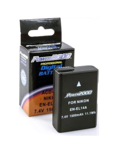 Kit de Batería y Cargador Nikon EN-EL14a para D3500, D5600