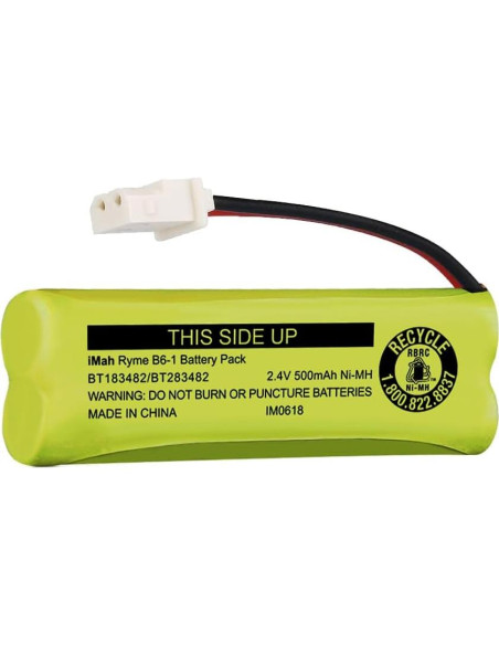 Batería Inalámbrica iMah Ryme B6 BT183482 2.4V 500mAh - Paquete de 3