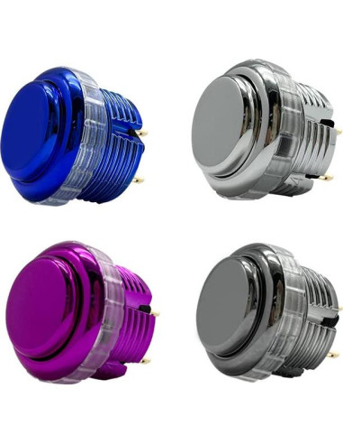 Botones mecánicos QANBA Gravity LX 30mm Oro 8-Pack