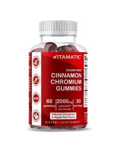 Gomitas Veganas Vitamatic Cromo y Canela Sin Azúcar 60 Uds