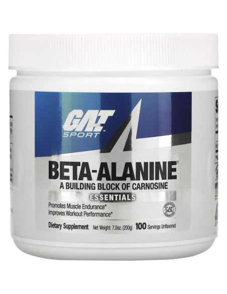 GAT Sport Beta Alanine Powder 200g - Sin Sabor, 100 Porciones