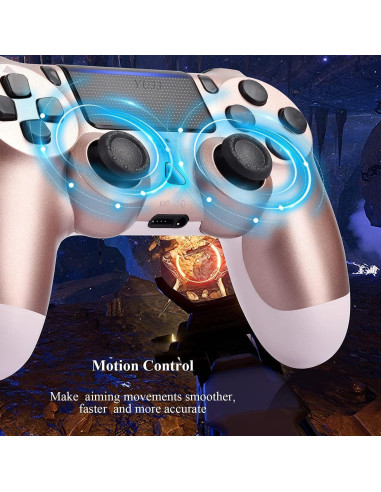 Controlador Inalámbrico Were66 PS4 - 2 Paquetes, Batería 1200 mAh