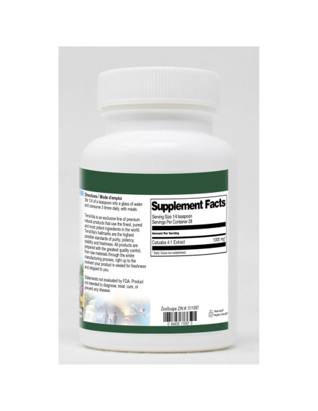 Extracto en polvo de catuaba 4:1 TerraVita 3 paquetes de 28.35 g