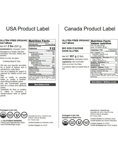 Alforfón Orgánico Sin Gluten Food to Live 907g - Alto en Fibra
