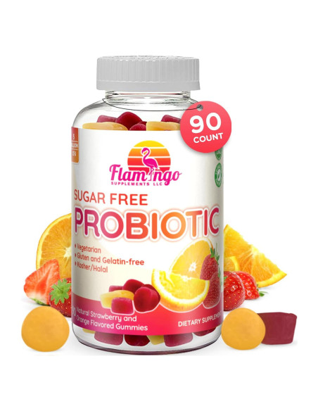 Gomitas Probioticas Sin Azucar Flamingo 90 Unidades 3 Mil Millones CFU