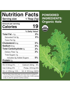 Polvo de Col Rizada Orgánica Wilderness Poets 2.27 kg 2
