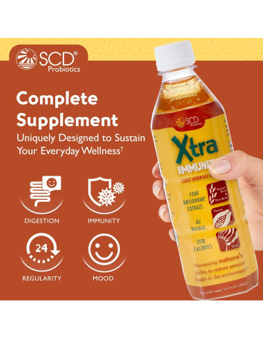 Suplemento Líquido Postbiótico SCD Probiotics Xtra Immunity 500ml