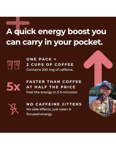 Gummies Energéticas Mocca Shots SGC 100mg Cafeína Sin Azúcar 2