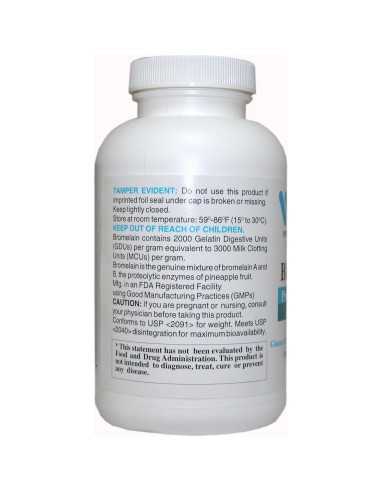 Bromelina 2000mg Wonder Labs - 250 Cápsulas Digestivas