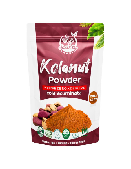 Polvo de Nuez Kola Orgánico Jaunty 100g - Energía Natural