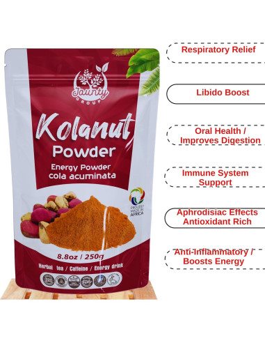 Polvo de Nuez Kola Orgánico Jaunty 100g - Energía Natural