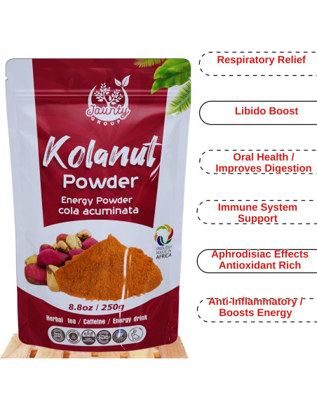 Polvo de Nuez Kola Orgánico Jaunty 100g - Energía Natural