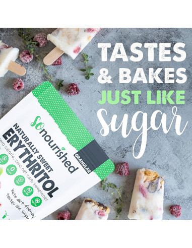 Sustituto de Azúcar Erythritol So Nourished 0 Calorías 0 Carbs