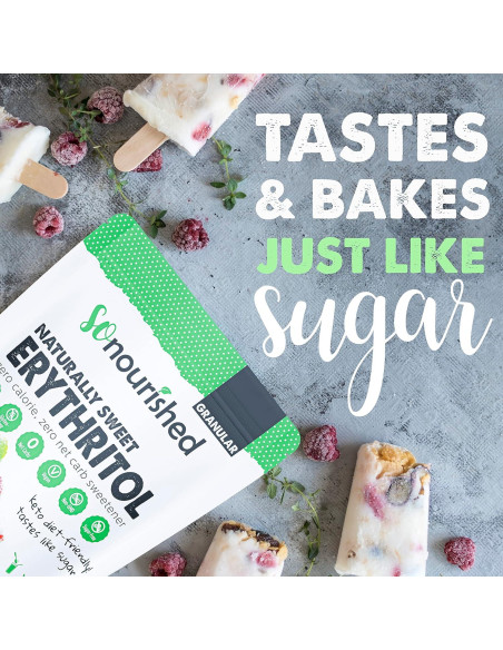 Sustituto de Azúcar Erythritol So Nourished 0 Calorías 0 Carbs