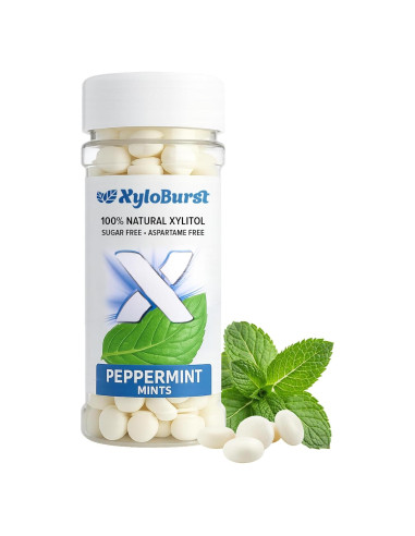 Mentas XyloBurst de Xilitol 200 Unidades Sin Azúcar Veganas