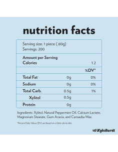 Mentas XyloBurst de Xilitol 200 Unidades Sin Azúcar Veganas 2