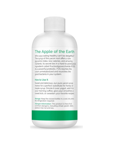 Jarabe de Yacón Orgánico Zint 236.6 ml - Endulzante Natural