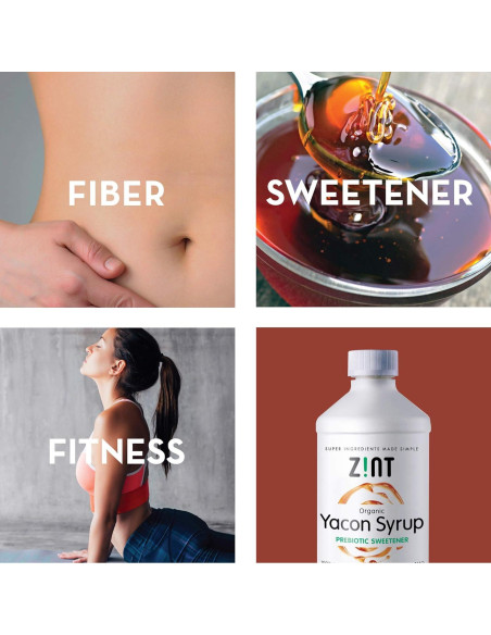 Jarabe de Yacón Orgánico Zint 236.6 ml - Endulzante Natural