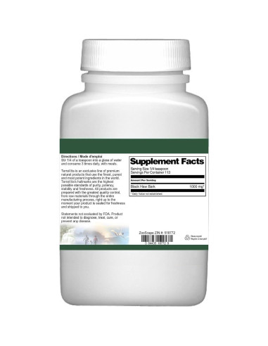 Polvo de Corteza de Black Haw TerraVita 3 Paquetes 113 g