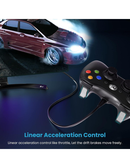 Controlador con cable YAEYE para Xbox 360 y PC USB