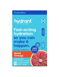 Polvo de Hidratación Hydrant Sabor Naranja Sangre - 12 Paquetes
