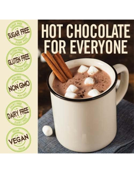 Chocolate Caliente Oscuro Sin Azúcar de Menta Castle Kitchen 2 Latas 454 g