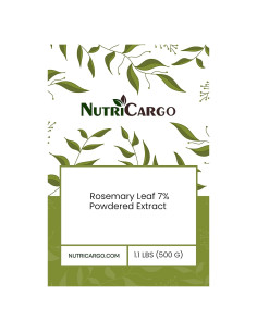 Extracto en polvo de hoja de romero 7% NutriCargo 500g