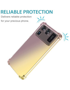 Funda TPU Transparente Xiaomi Mi 11 Ultra 5G Negro/Dorado 2