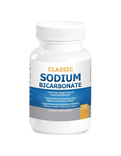 Bicarbonato de Sodio Clásico 650mg Orgánico 120 Cápsulas