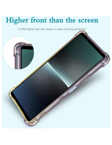Funda TPU Antichoque Sony Xperia 1 IV 5G Negro/Dorado