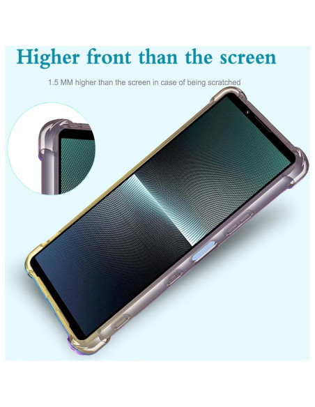 Funda TPU Antichoque Sony Xperia 1 IV 5G Negro/Dorado