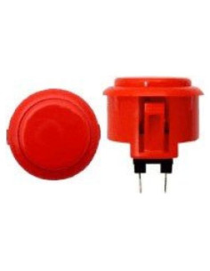 Botones de Arcade Sanwa OBSF-30 Vermillion 2 Pcs