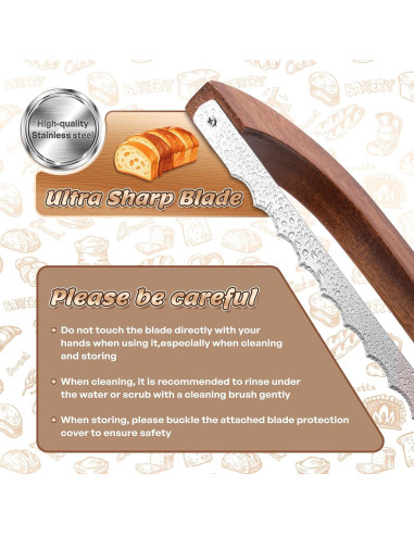 Cuchillo de Pan Pranski 36.83 cm Mango Ergonómico Corte Preciso