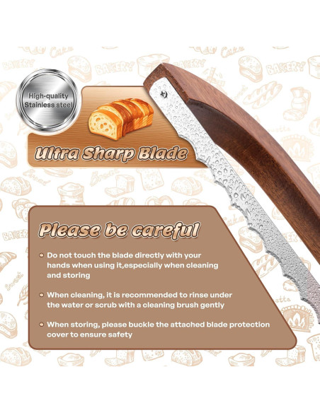 Cuchillo de Pan Pranski 36.83 cm Mango Ergonómico Corte Preciso