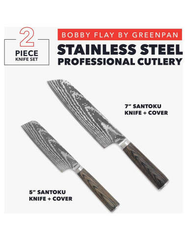 Juego de cuchillos Santoku GreenPan x Bobby Flay 2 piezas