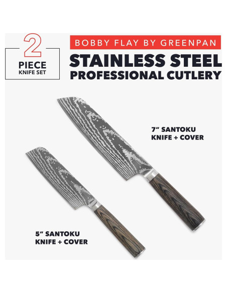 Juego de cuchillos Santoku GreenPan x Bobby Flay 2 piezas