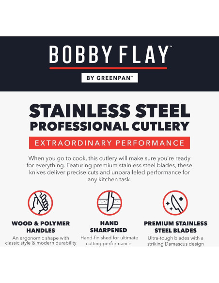 Juego de cuchillos Santoku GreenPan x Bobby Flay 2 piezas