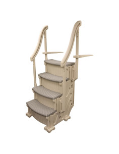 Escalón Confer Plastics Curve CCX-AG para piscina elevada