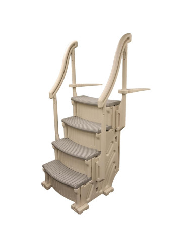 Escalón Confer Plastics Curve CCX-AG para piscina elevada