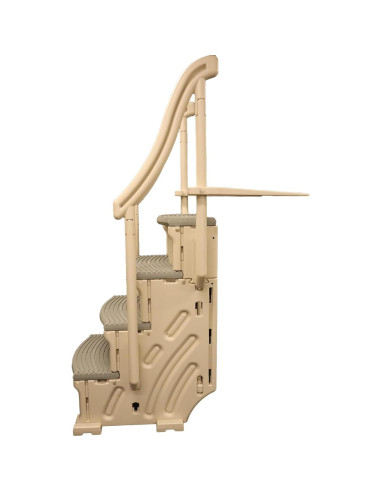 Escalón Confer Plastics Curve CCX-AG para piscina elevada