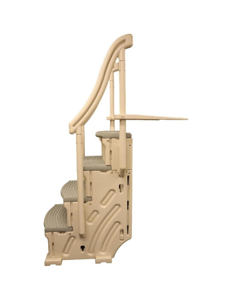 Escalón Confer Plastics Curve CCX-AG para piscina elevada