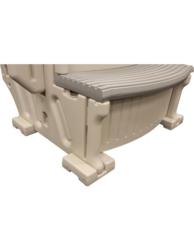 Escalón Confer Plastics Curve CCX-AG para piscina elevada