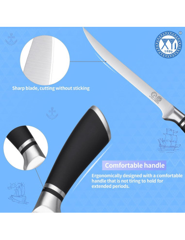 Cuchillo de Cocina Profesional XYJ 20.3 cm Acero Inoxidable
