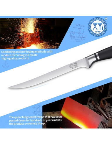 Cuchillo de Cocina Profesional XYJ 20.3 cm Acero Inoxidable