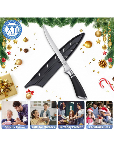 Cuchillo de Cocina Profesional XYJ 20.3 cm Acero Inoxidable
