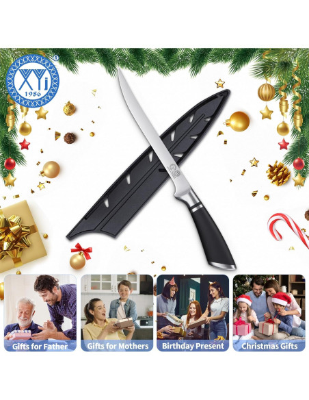 Cuchillo de Cocina Profesional XYJ 20.3 cm Acero Inoxidable