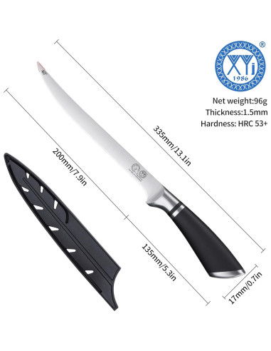 Cuchillo de Cocina Profesional XYJ 20.3 cm Acero Inoxidable